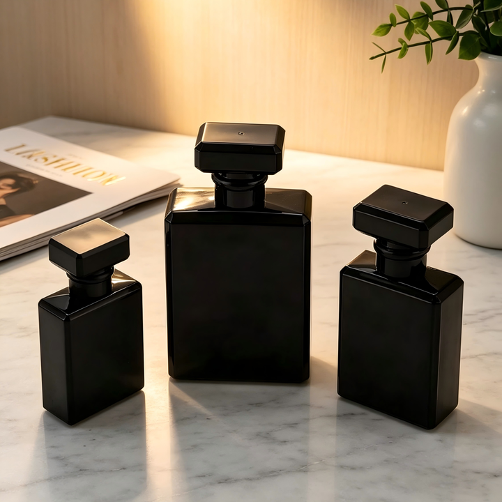 Square 50ml Perfume Bottle Rectangular Bayonet 30ml Spray Subpacking 100ml Perfume Bottle Empty Bottle High Grade
