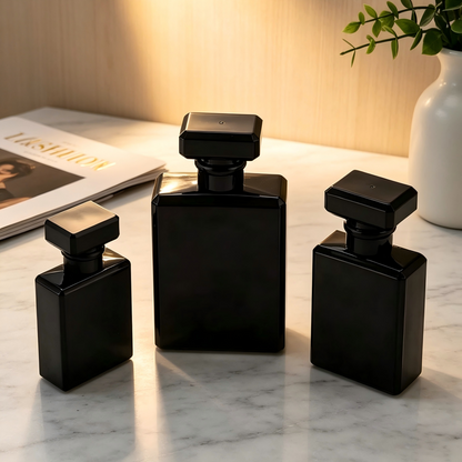 Square 50ml Perfume Bottle Rectangular Bayonet 30ml Spray Subpacking 100ml Perfume Bottle Empty Bottle High Grade