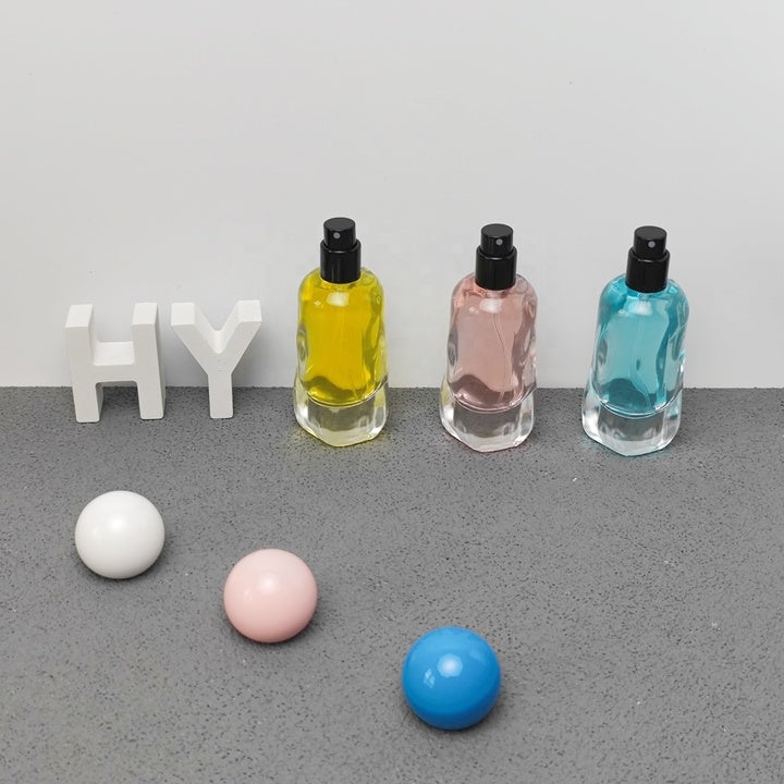 30ml Luxury Empty Glass Perfume Bottle with Round Ball Cap Custom Fragrance Packaging Bottle OEM ODM