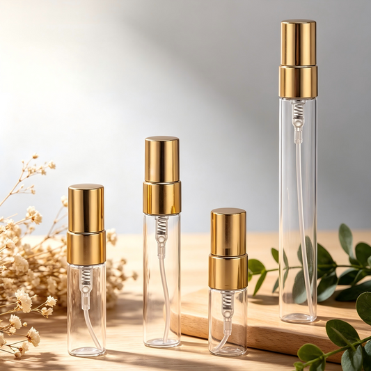 Factory Direct Sale: 2ml, 3ml, 5ml, 10ml Spray Bottles for Perfumes, Sample Sizes, Portable, Glass, High-end Spray Bottles.