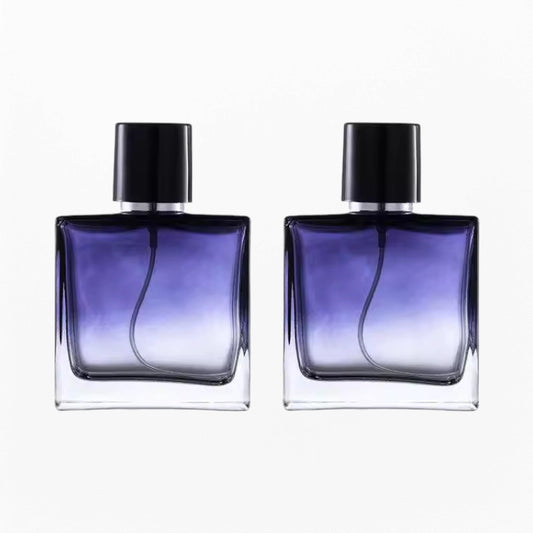Black and Purple Perfume Bottle Spray Mysterious Gradient Design