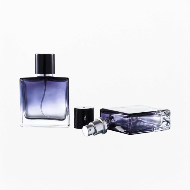 Mysterious Gradient Purple Square Glass Perfume Bottle