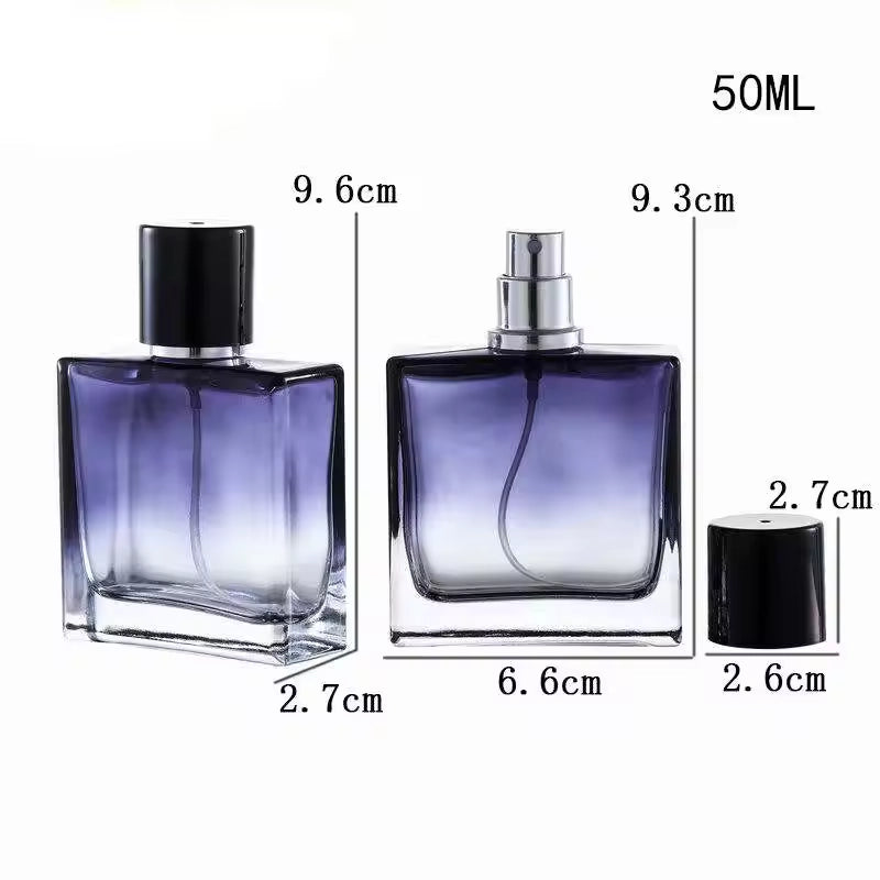 50ml purple perfume bottle dimension