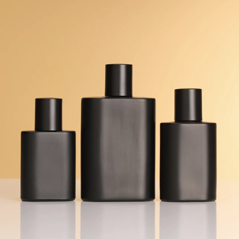 Black Perfume Bottle Matte Surface