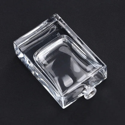 Empty Polished Clear Glass Perfume Bottle