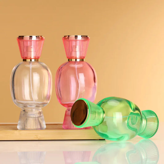 Creative Perfume Bottle Candy Shape 100ml Transparent Glass Bottle