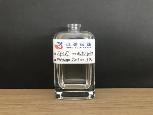 clear glass perfume bottle made by Hongyuan