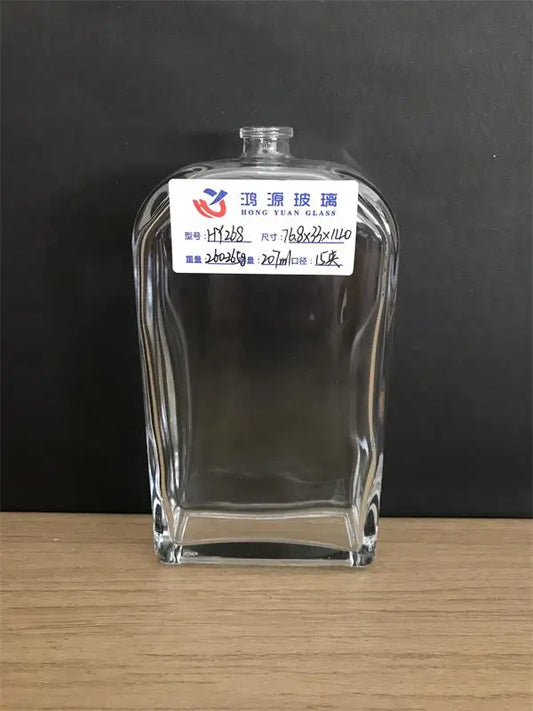 Flat shape large-capacity perfume bottle with irregular contour design