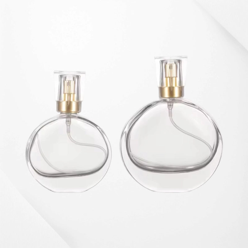 Cute Perfume Bottle Apple Shape Ultra Clear Glass Acrylic Cap