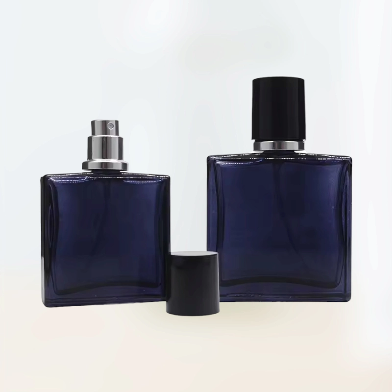 Dark Blue Perfume Bottle