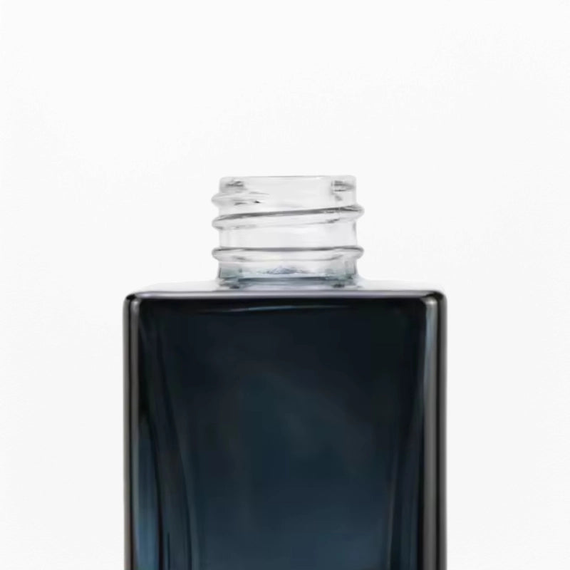 Lotion glass bottle with threaded mouth