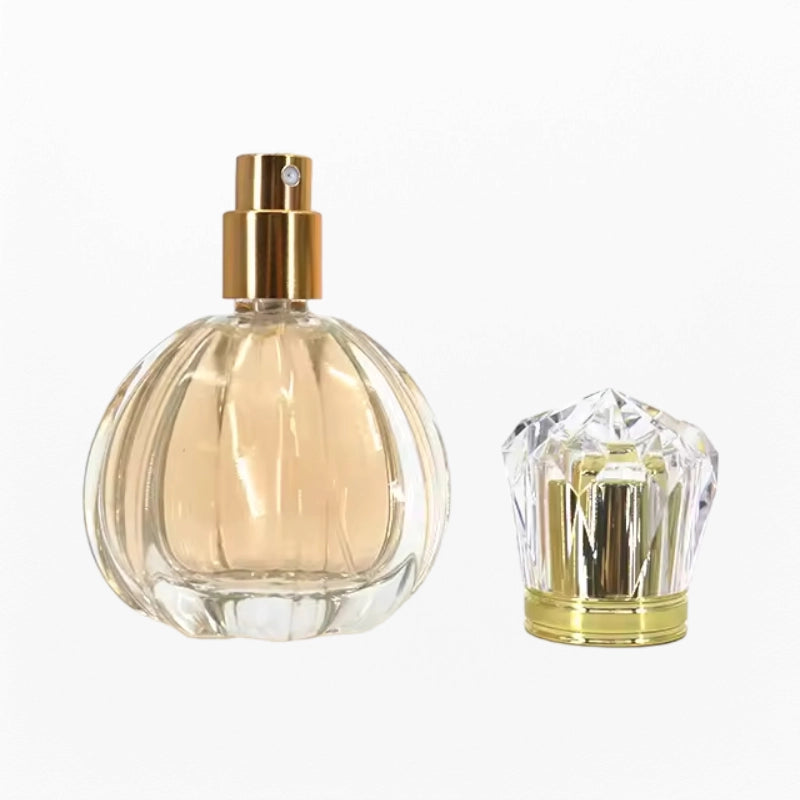 empty refillable perfume bottle shaped like a pumpkin custom color