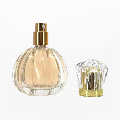 empty refillable perfume bottle shaped like a pumpkin custom color