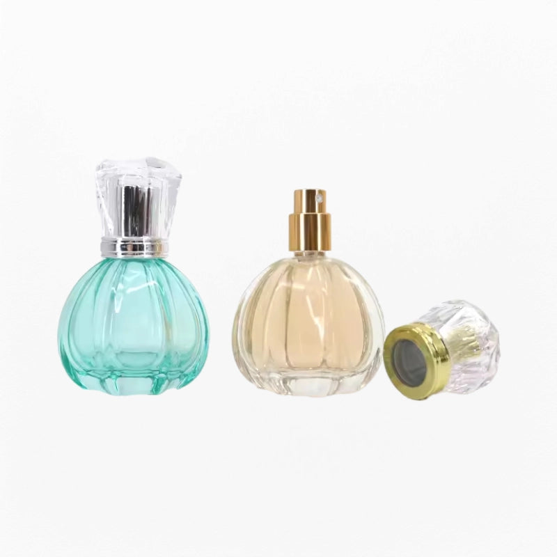 empty refillable perfume bottle shaped like a pumpkin custom color