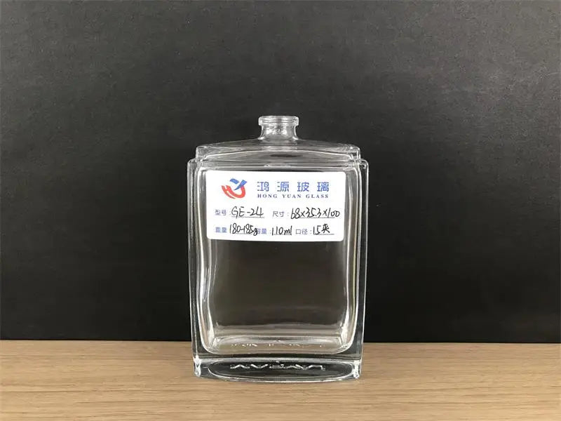 Flat Square Glass Perfume Bottle GE-24