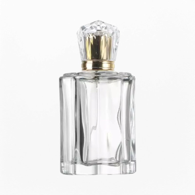 Custom Perfume Bottle Cross-Section Resembles a Six-Petal Flower