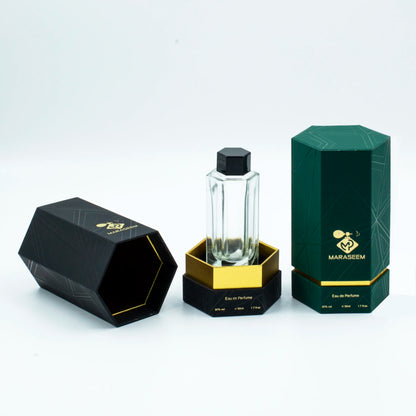 Tube perfume box hexagonal prism C02