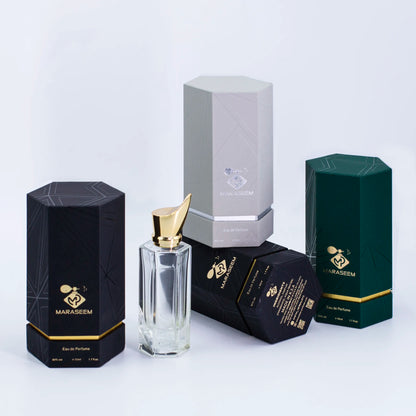 Tube perfume box hexagonal prism C02