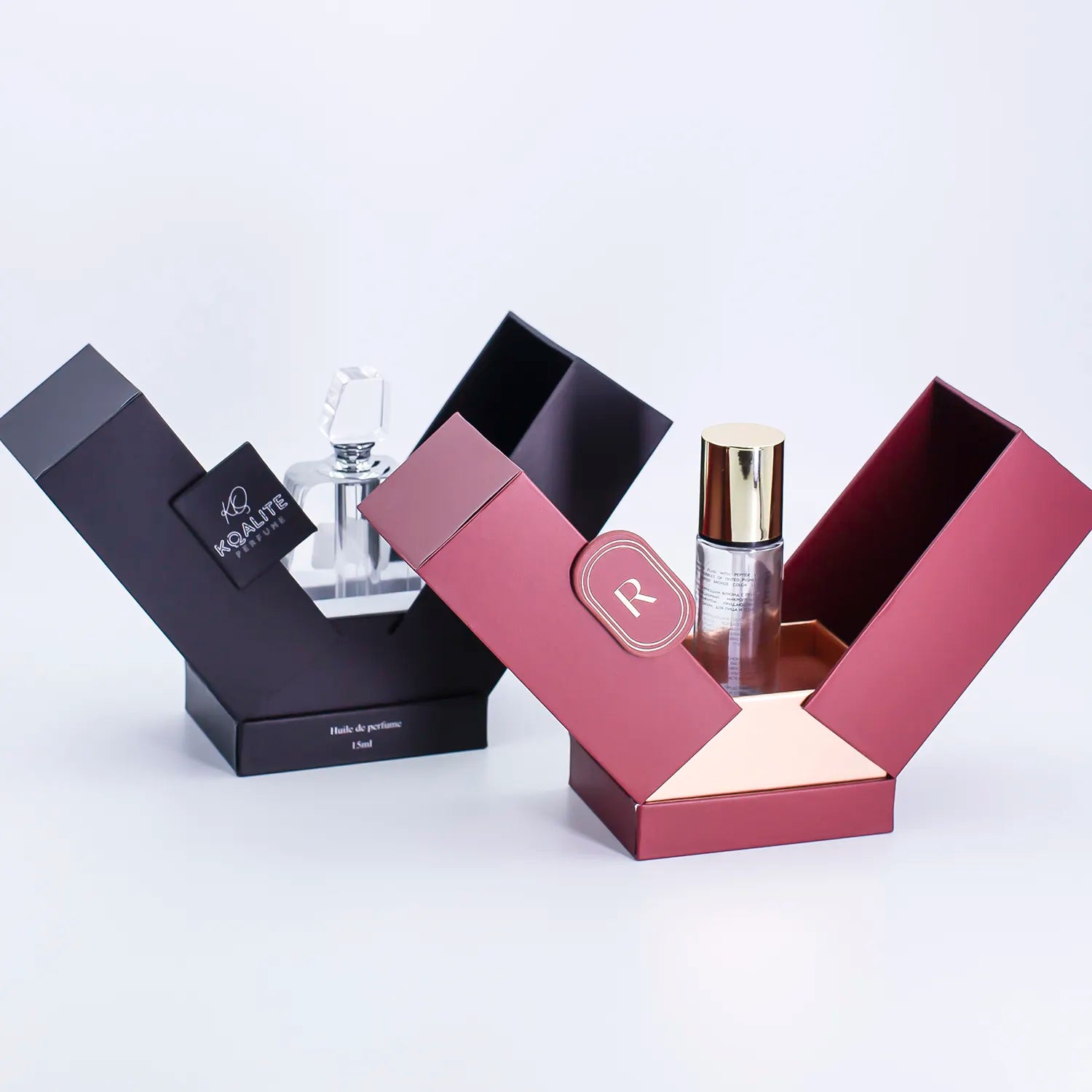 Two-way door perfume packaging gift box F02