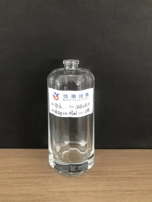 Glass Perfume Bottle Petal-Shaped Cylinder DP-6