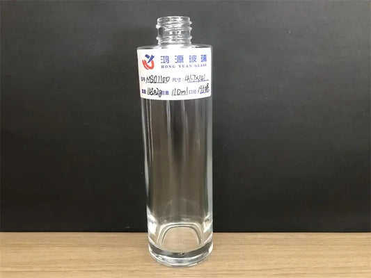 a 100ml round glass lotion bottle