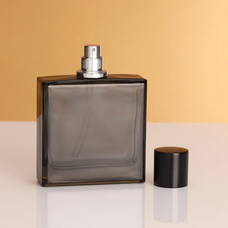 Black Square Glass Perfume Bottle