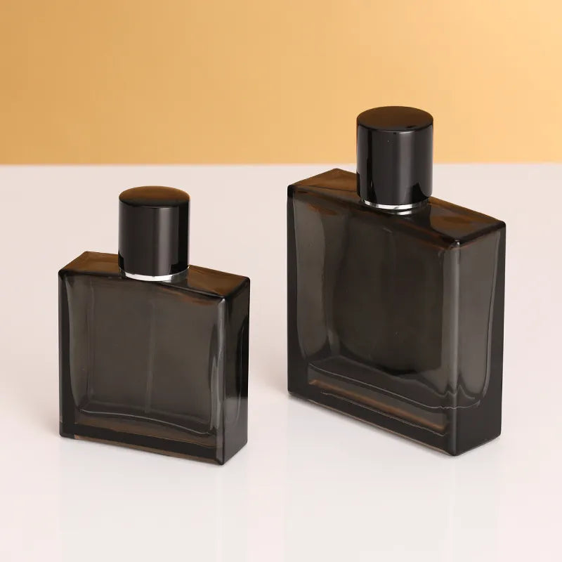 Black Square Glass Perfume Bottle