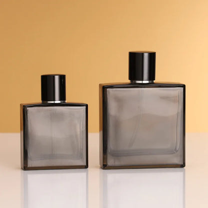 Black Square Glass Perfume Bottle