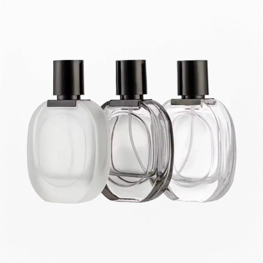 Perfume Bottle 30ml Flat Rounded Rectangle Design