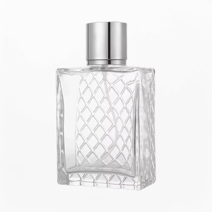 Perfume Bottle Unique Single Sided Plaid Texture Design