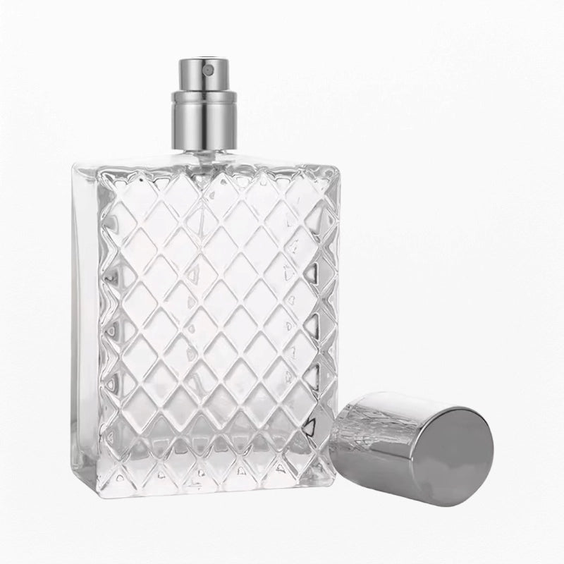 Perfume Bottle Unique Single Sided Plaid Texture Design