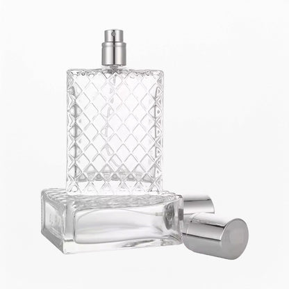 Perfume Bottle Unique Single Sided Plaid Texture Design