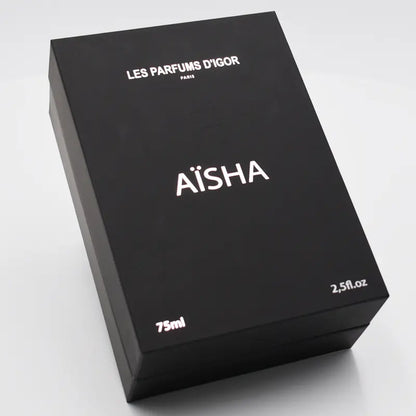 Perfume box wholesale black color with custom silver printing