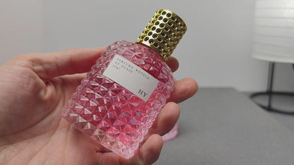 Custom Luxury Square 30ml 50ml 100ml Empty Crimp Neck Glass Perfume Bottle with Pump Sprayer Reed Diffuser Screen Printing Box
