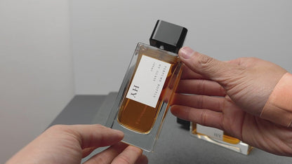 Square and Tall Design 100ml Bulk Perfume Empty Spray Bottles with Glossy Black Cap Screen Printing Pump Sprayer Glass