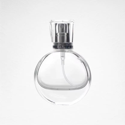 Spray Perfume Bottle Clear Round Body Acrylic Cap