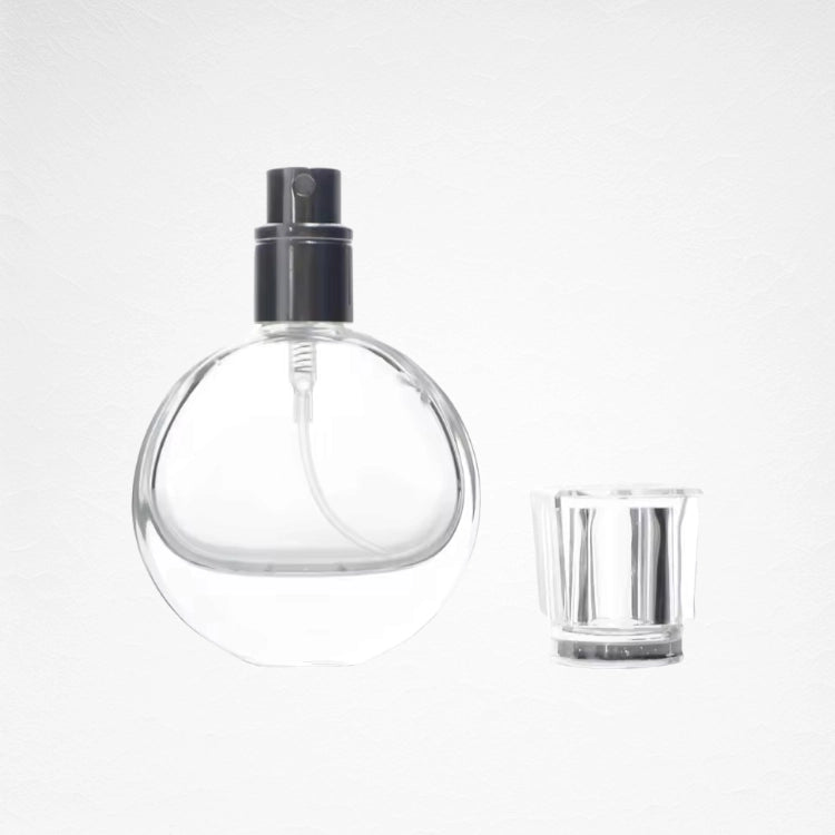 Spray Perfume Bottle Clear Round Body Acrylic Cap