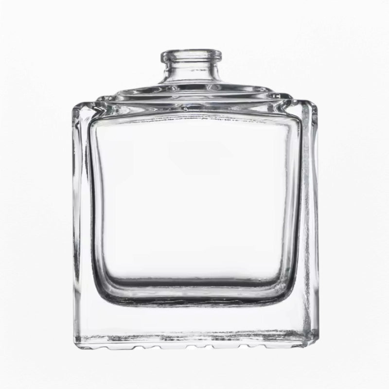 Square Perfume Bottle Patterned Bottom 100ml Volume