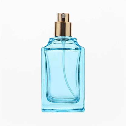 Wholesale Perfume Bottle Square Shape Red Black Blue Color 50ml