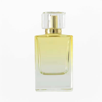 Yellow Cologne Bottle Flat Square with Gradient Color Design