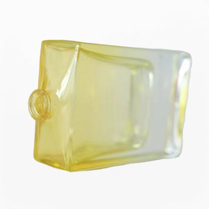 Yellow Cologne Bottle Flat Square with Gradient Color Design